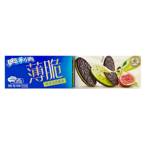 Печенье OREO Thin Crisp Matcha Fig со вкусом зелёного чая с инжиром опт