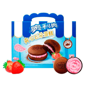 Пирожное OREO Sandwich Strawberry со вкусом клубники (без сахара) опт