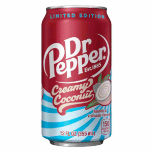 Газированный напиток Dr Pepper Creamy Coconut, со вкусом кокосового крема опт