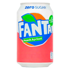 Газированный напиток Fanta Peach Apricot Zero Sugar со вкусом персика и абрикоса (без сахара) опт