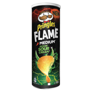 Картофельные чипсы Pringles Flame Medium Kickin' Sour Cream острые со вкусом сметаны и лука опт