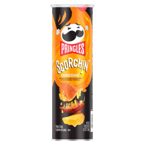 Картофельные чипсы Pringles Scorchin' Cheddar со вкусом острого сыра чеддер опт