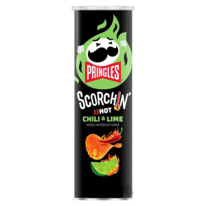 Картофельные чипсы Pringles Scorchin' Chili & Lime со вкусом острого перца чили и лайма опт