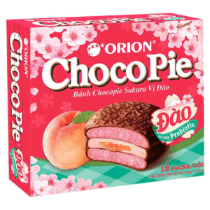 Пирожное Orion Choco Pie со вкусом сакуры и персика опт