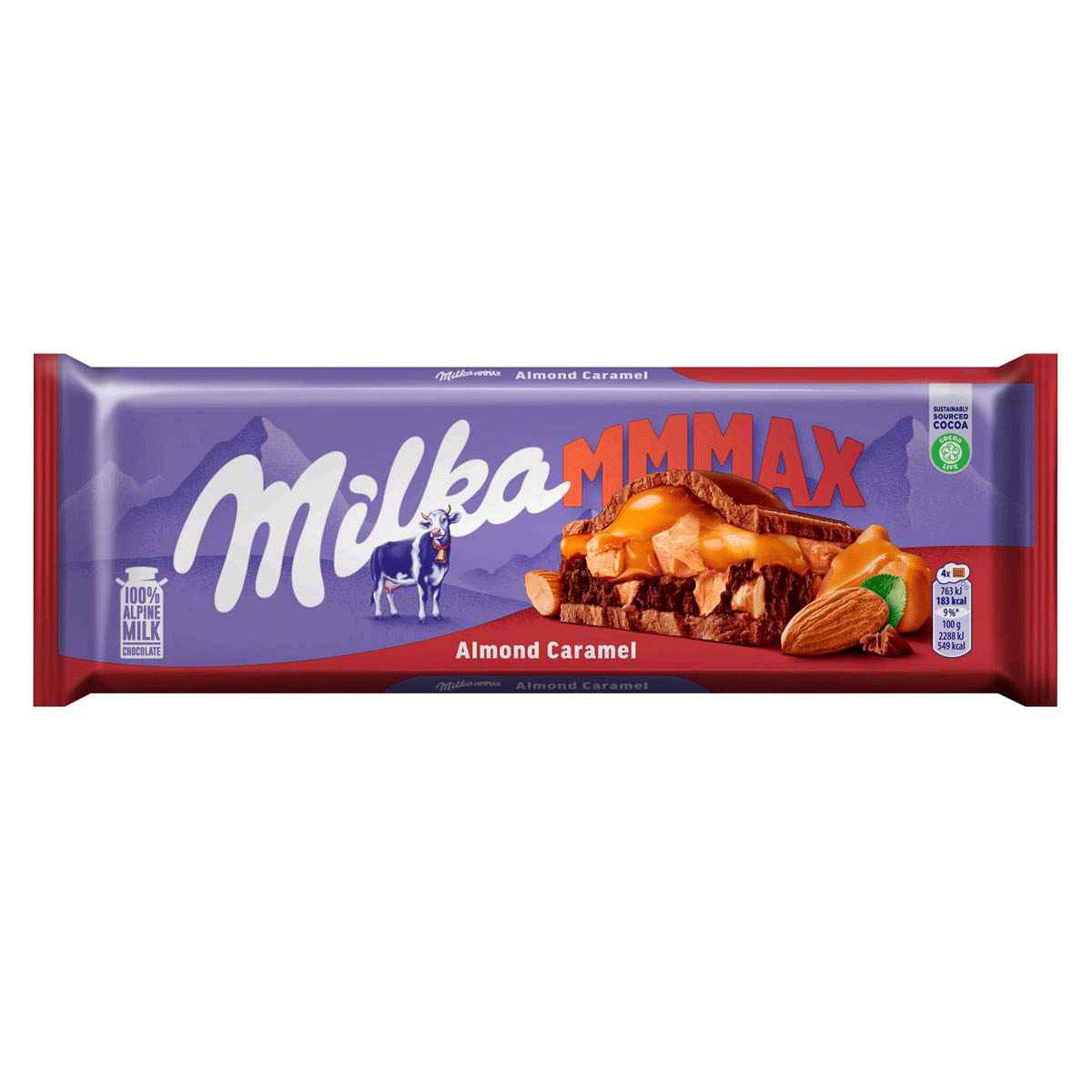 Шоколад-Milka-Almond-Caramel-с-миндальной-карамелью,-300-г Шоколад Milka Almond Caramel с миндальной карамелью опт