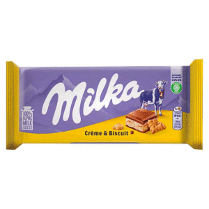 Шоколад Milka Cream & Biscuit с кремом и бисквитом опт