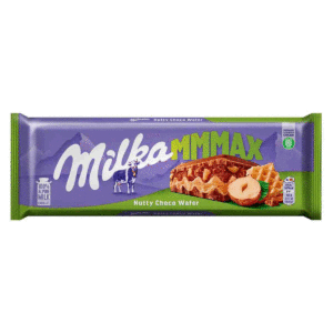 Шоколад Milka Mmmax Nutty Choco Wafer с вафлей и лесным орехом опт