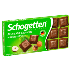 Шоколад Schogetten Alpine Milk Chocolate with Hazelnuts с фундуком опт