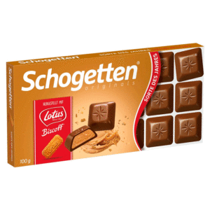 Шоколад Schogetten Lotus Biscoff с кремовой начинкой с кусочками печенья опт