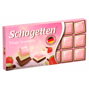 Шоколад Schogetten Trilogia Strawberry со вкусом клубники опт