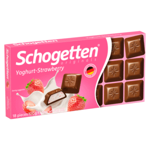 Шоколад Schogetten Yoghurt & Strawberry со вкусом клубничного йогурта опт