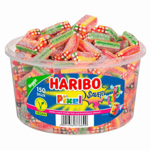 Жевательный мармелад Haribo Veggie Rainbow Pixel Цветные пиксели опт