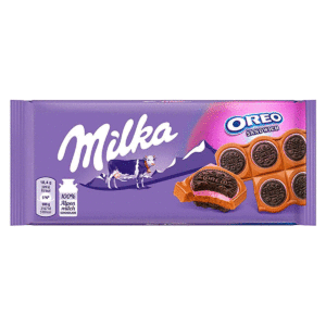 Шоколад Milka & OREO Sandwich Strawberry со вкусом клубники опт