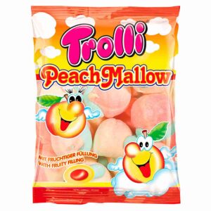 Маршмеллоу Trolli Peach Mallow со вкусом персика с фруктовой начинкой опт