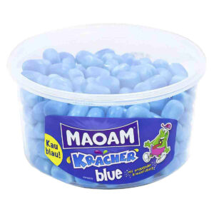 Жевательные конфеты Haribo MAOAM Kracher Blue в форме синих камушков опт